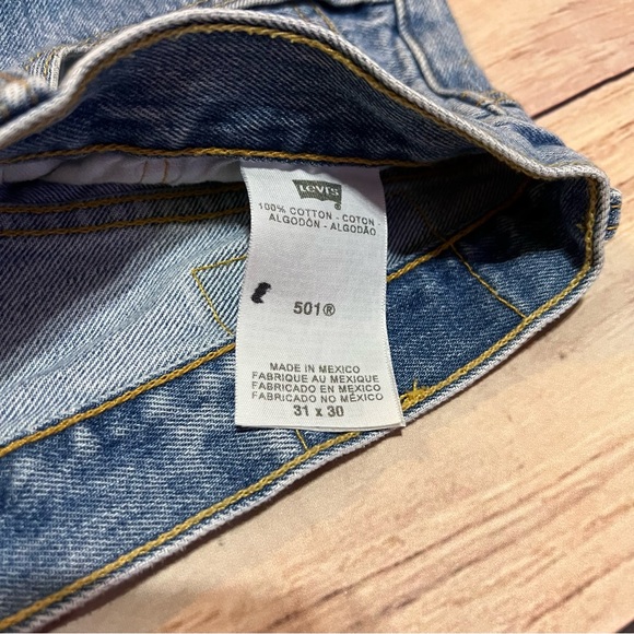 Levi’s 501 Denim Jeans Button Fly - Picture 4 of 8